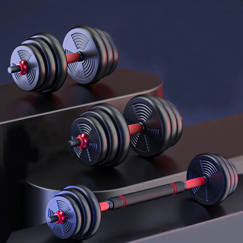 Adjustable Dumbbell To Barbell Set For Home Gym Fitness Workout
