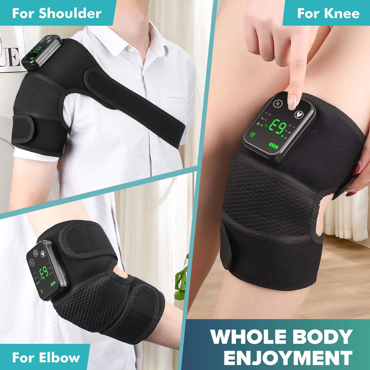 Hailicare Electric Heated Knee Brace With Vibration For Pain Relief