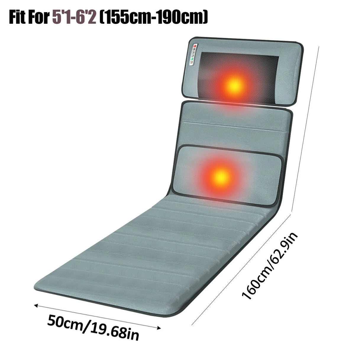 Heating Massage Mattress For Full Body Relief And Lumbar Support