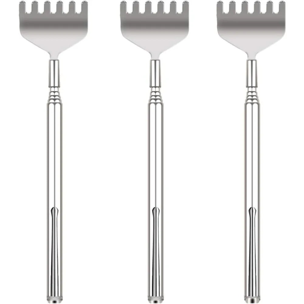 Telescopic Metal Back Scratcher And Hand Massager 3 Pack