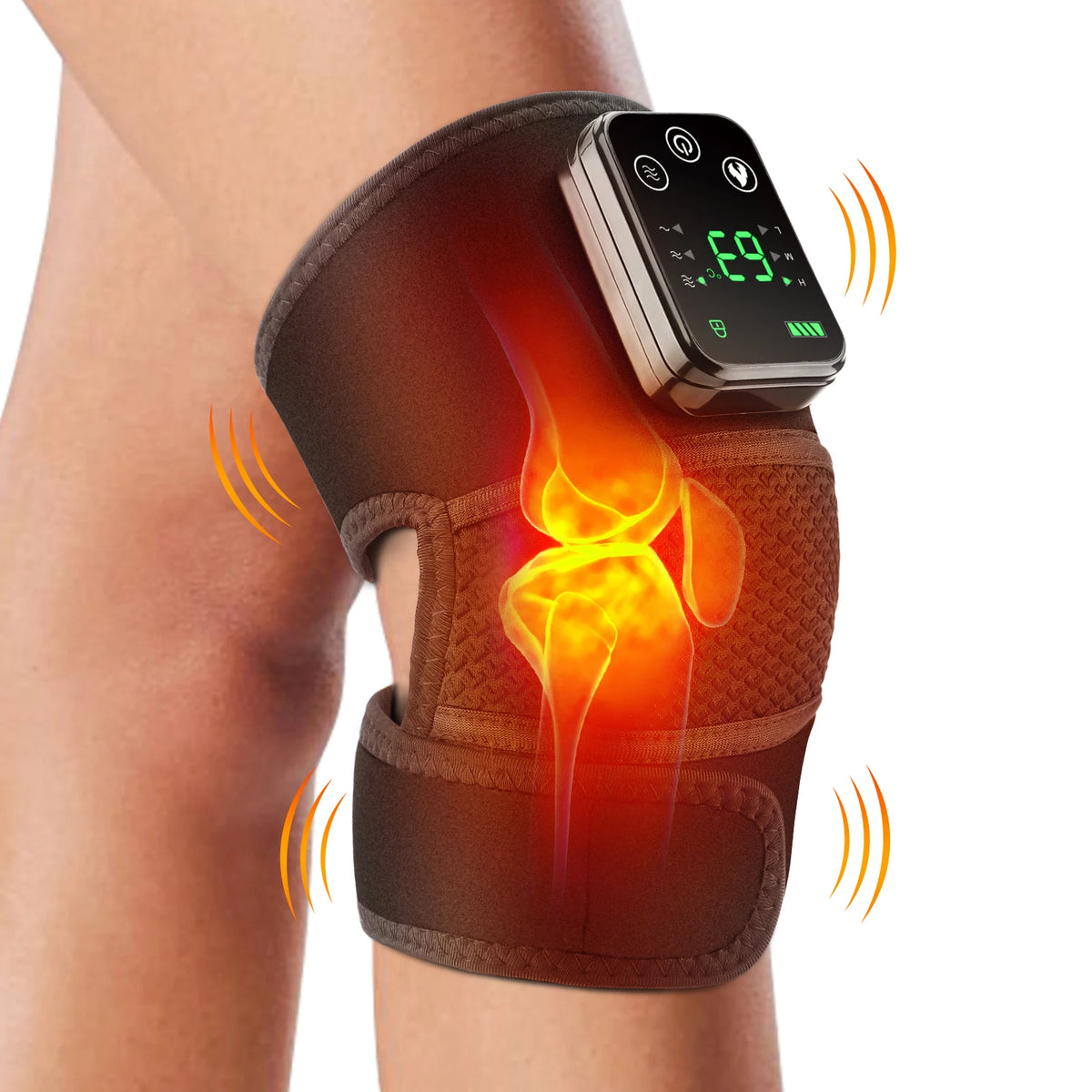 Hailicare Electric Heated Knee Brace With Vibration For Pain Relief