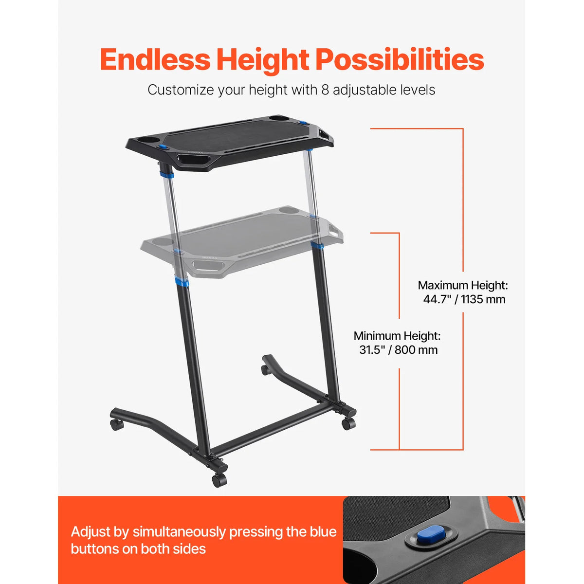 SucceBuy Multifunctional Cycling Desk For Office Exercise