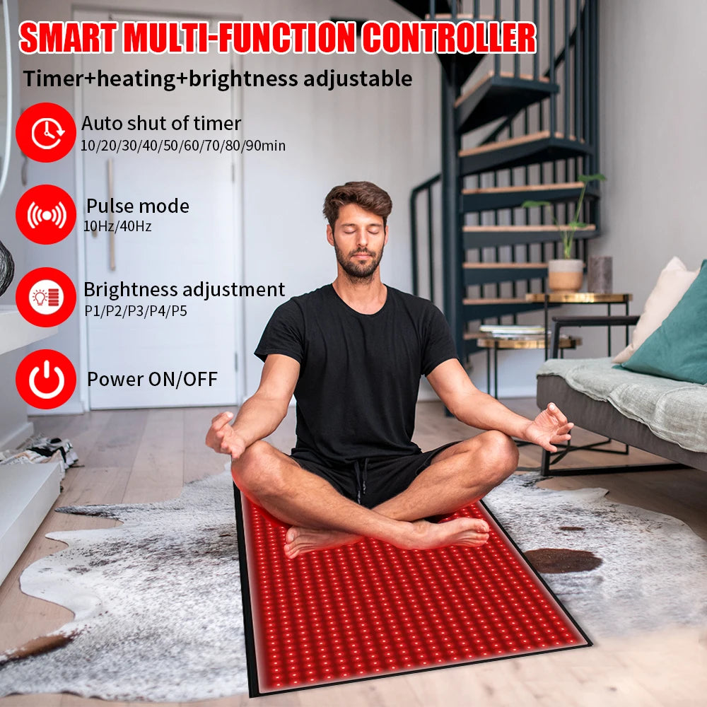 Red Light Therapy Mat for Pain Relief and Muscle Recovery