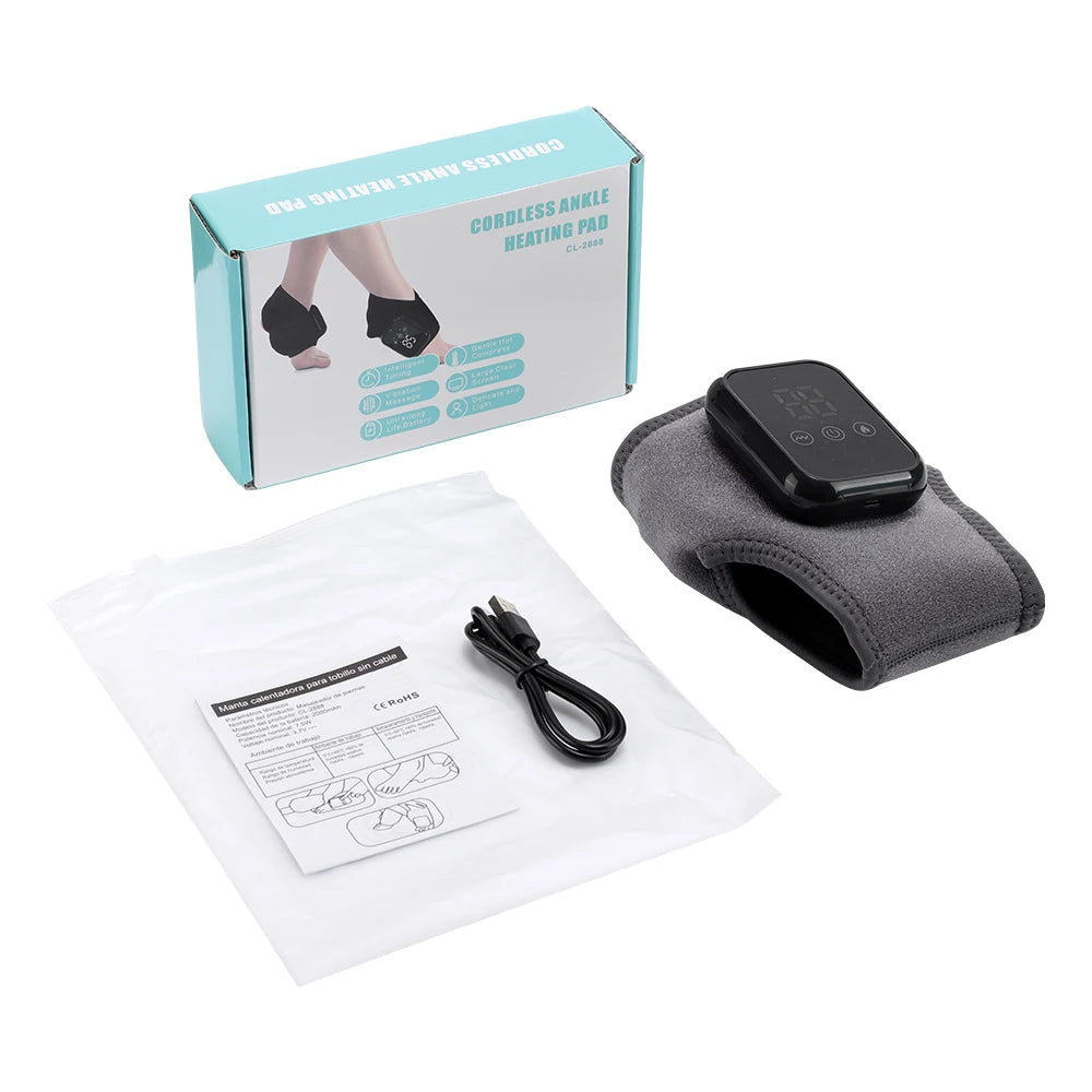 Pastsky Electric Heating Ankle Guard With Vibration Massage