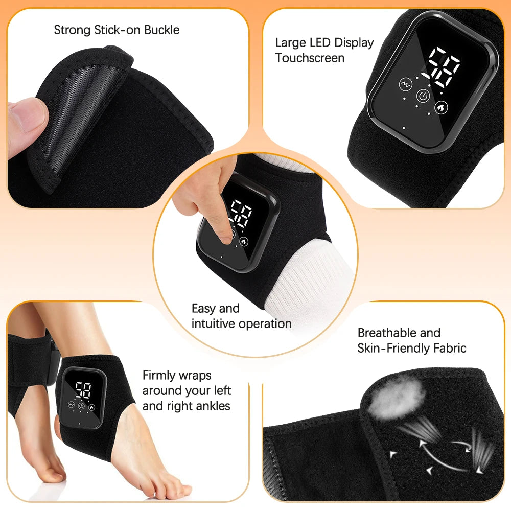 Pastsky Electric Heating Ankle Guard With Vibration Massage