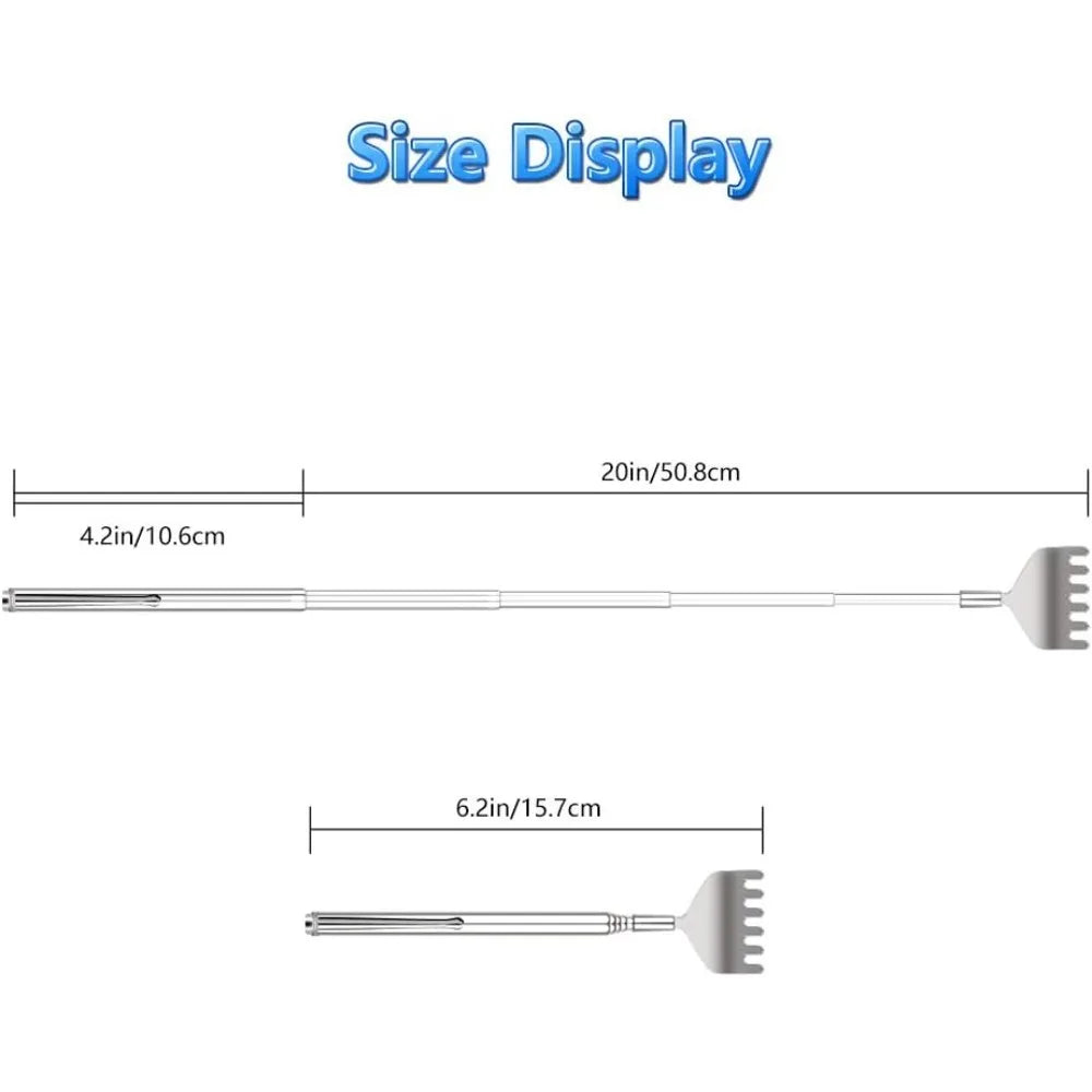 Telescopic Metal Back Scratcher And Hand Massager 3 Pack