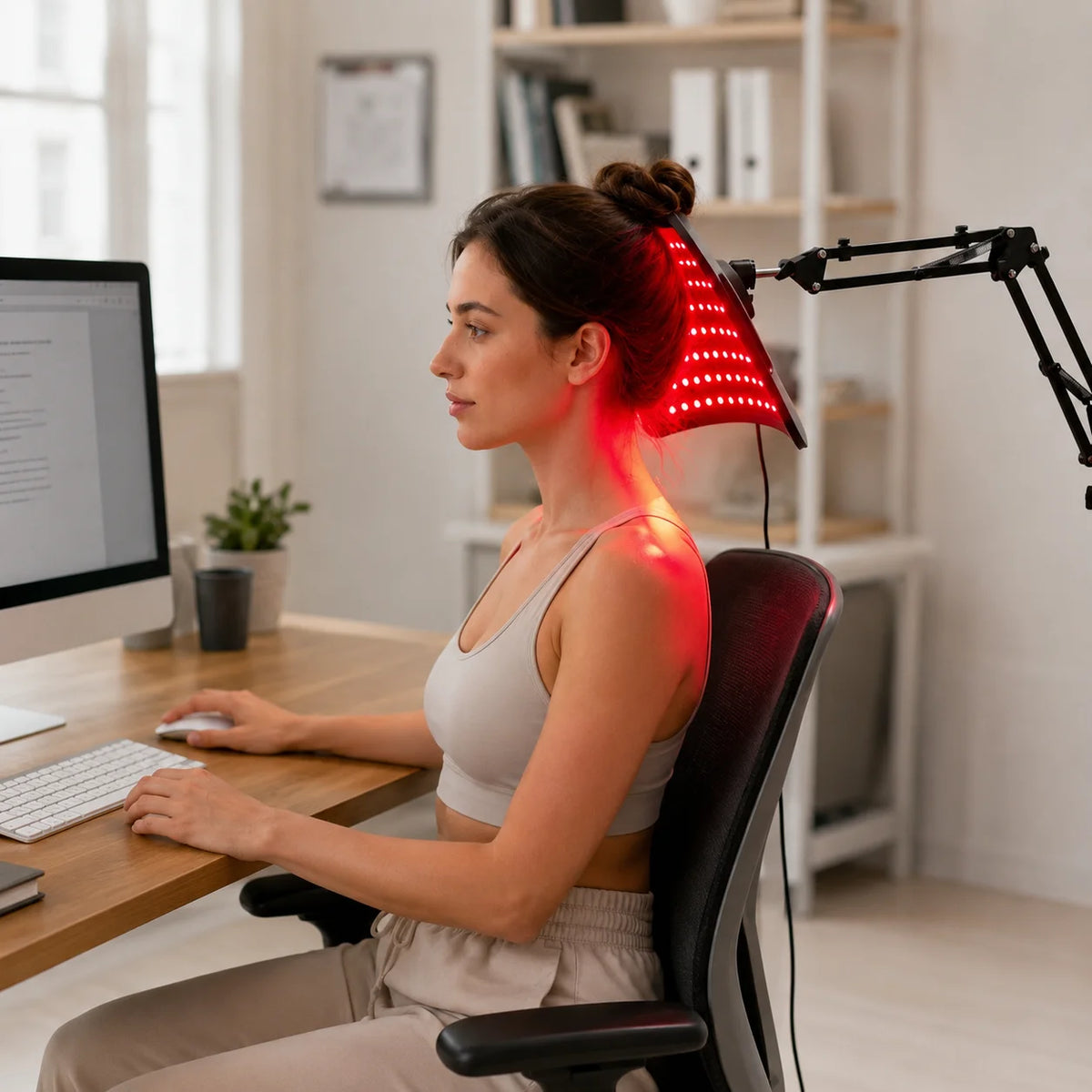Near Infrared Light Therapy Panel With Timer And Adjustable Stand