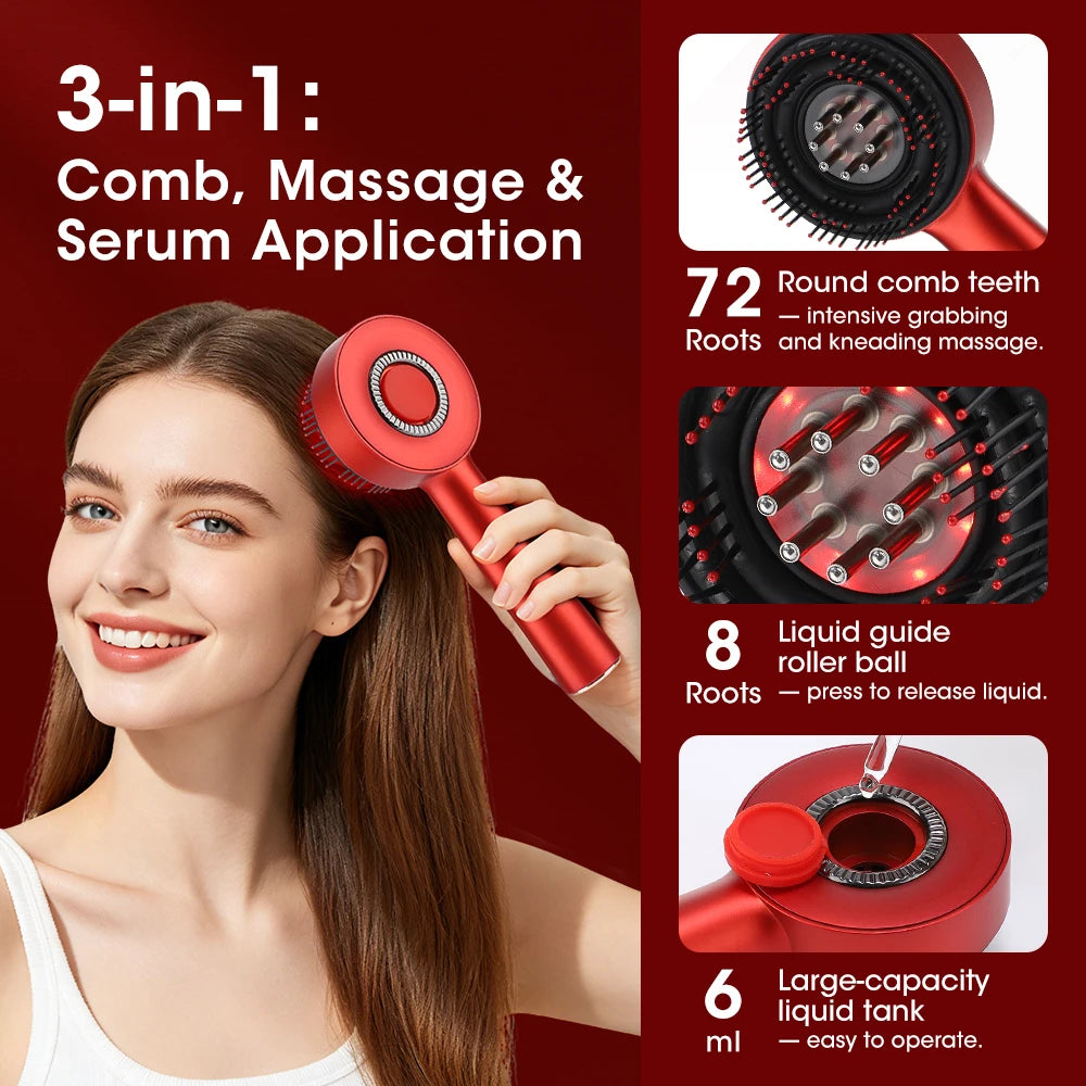 Hailicare Rechargeable Electric Scalp Massager With Oil Applicator