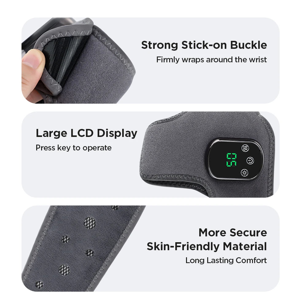 Hailicare Cordless Electric Foot Ankle Massager with Heat and Vibration