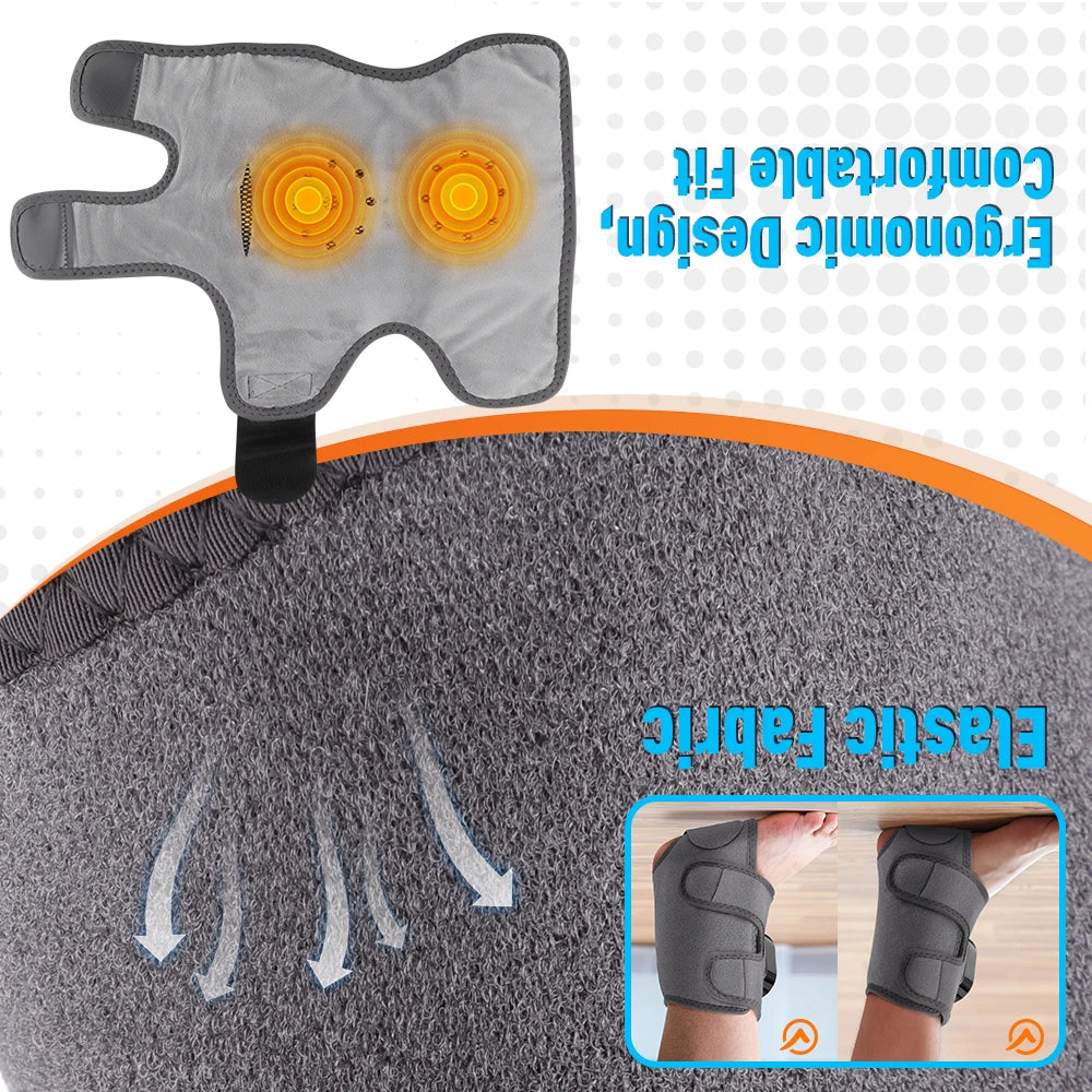 Moajaza Cordless Heated Foot Massager With Rechargeable Wrap
