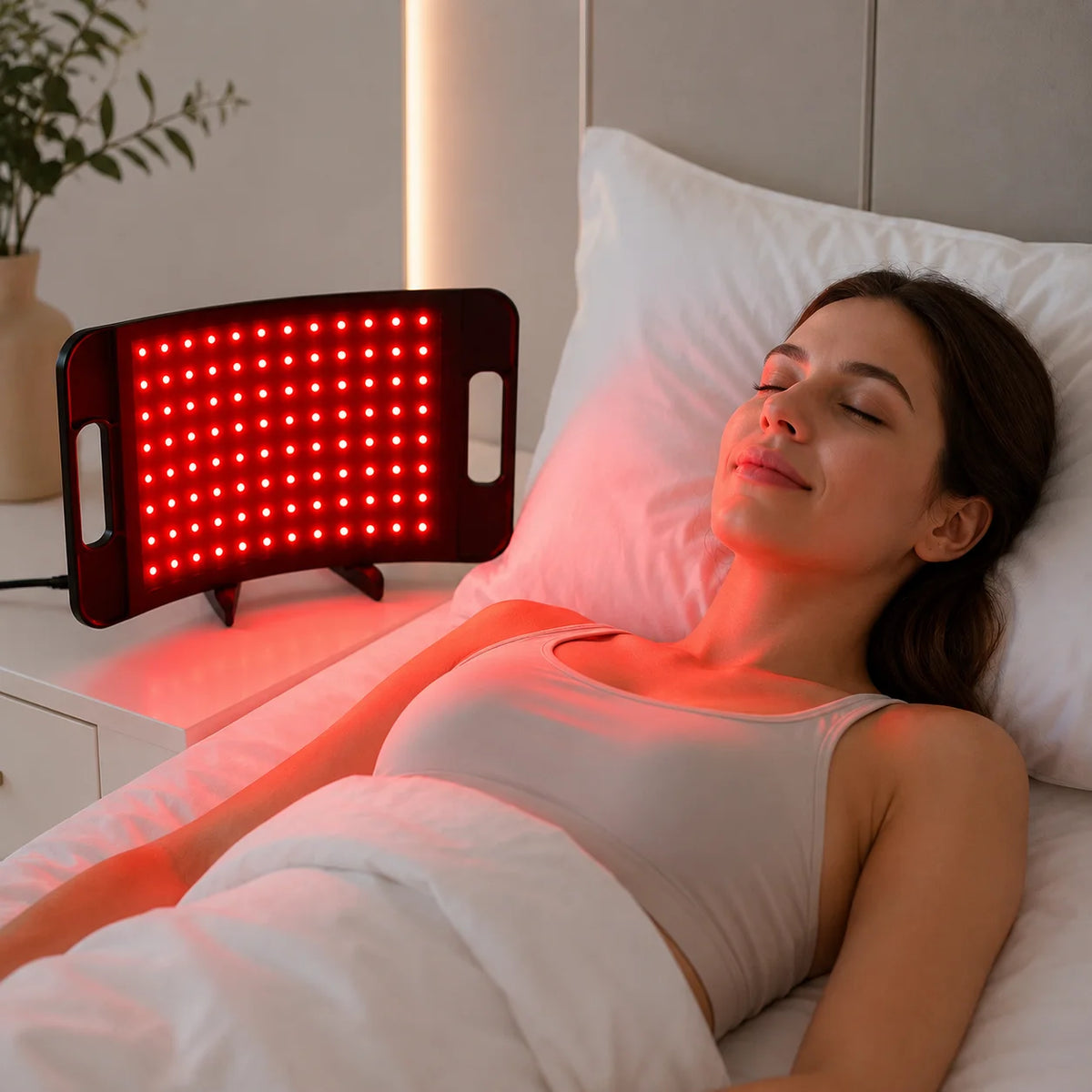 Near Infrared Light Therapy Panel With Timer And Adjustable Stand