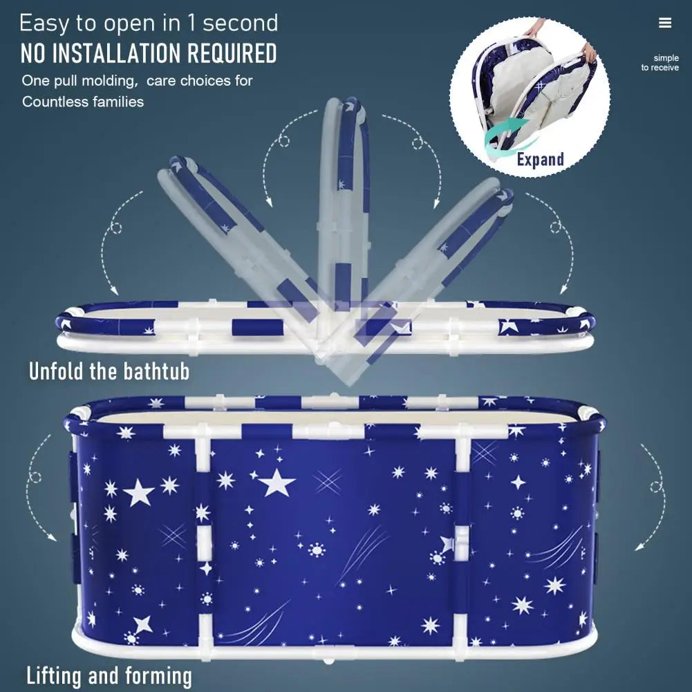 Foldable Freestanding Bathtub For Adult Spa Soaking Tub