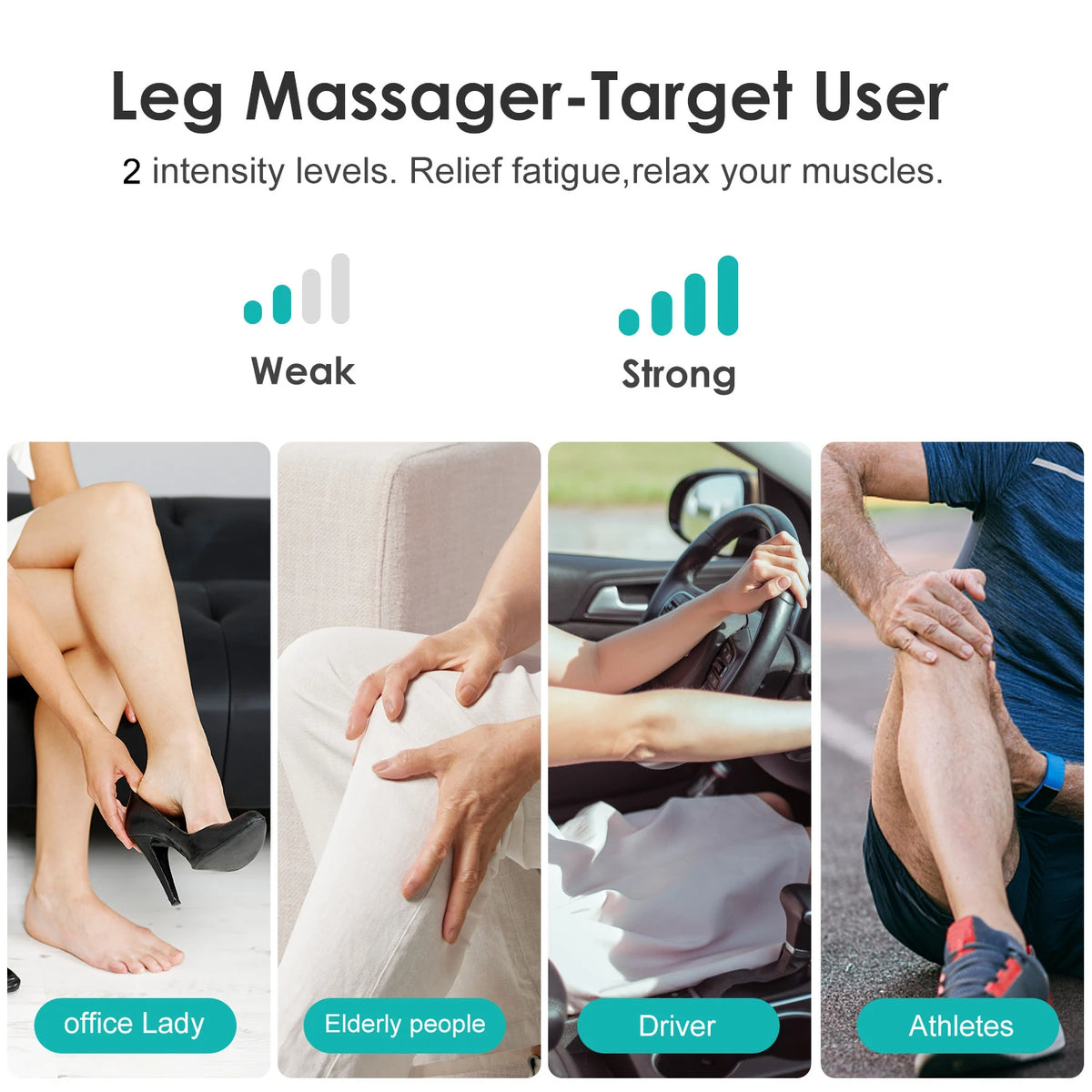 SEJOY Leg Air Compression Massager With Foot Heat Therapy