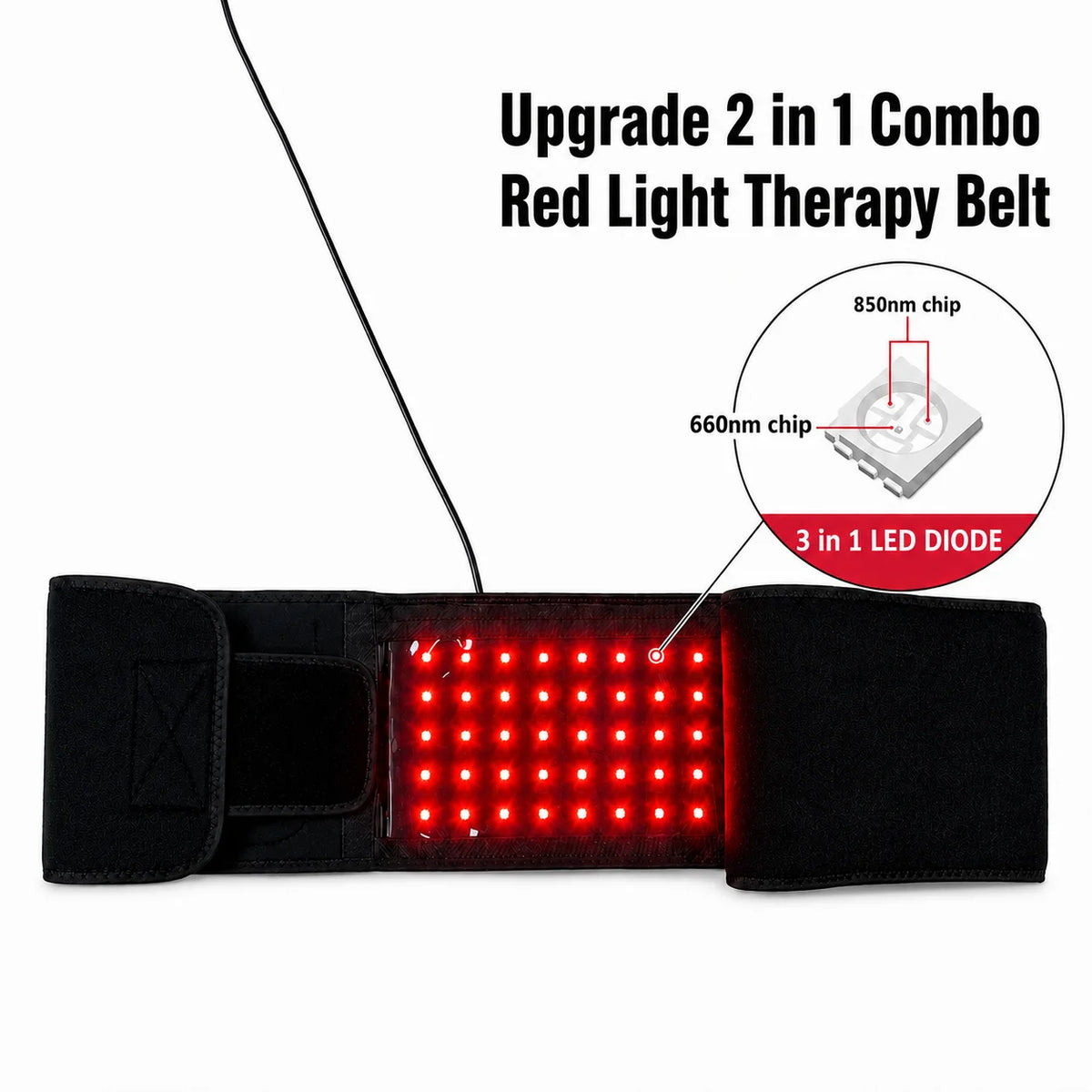Red Light Therapy Belt 660nm 850nm Near Infrared Led Massage