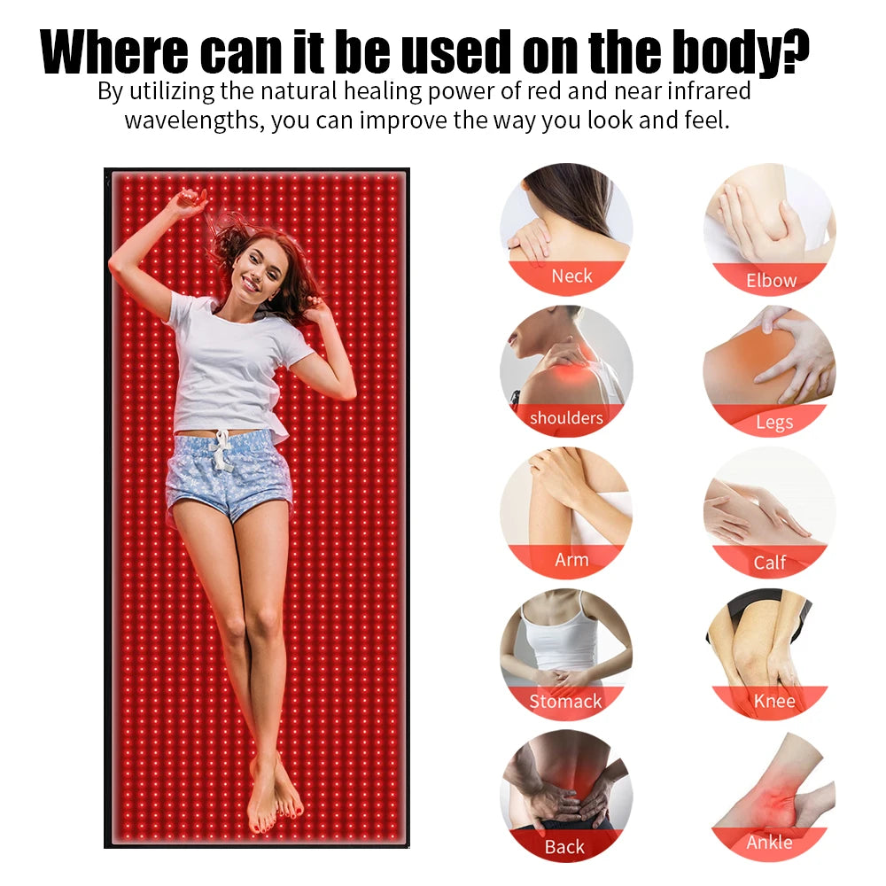 Red Light Therapy Mat for Pain Relief and Muscle Recovery