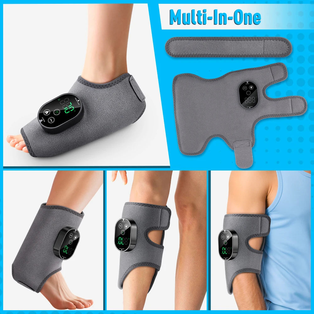 Moajaza Cordless Heated Foot Massager With Rechargeable Wrap