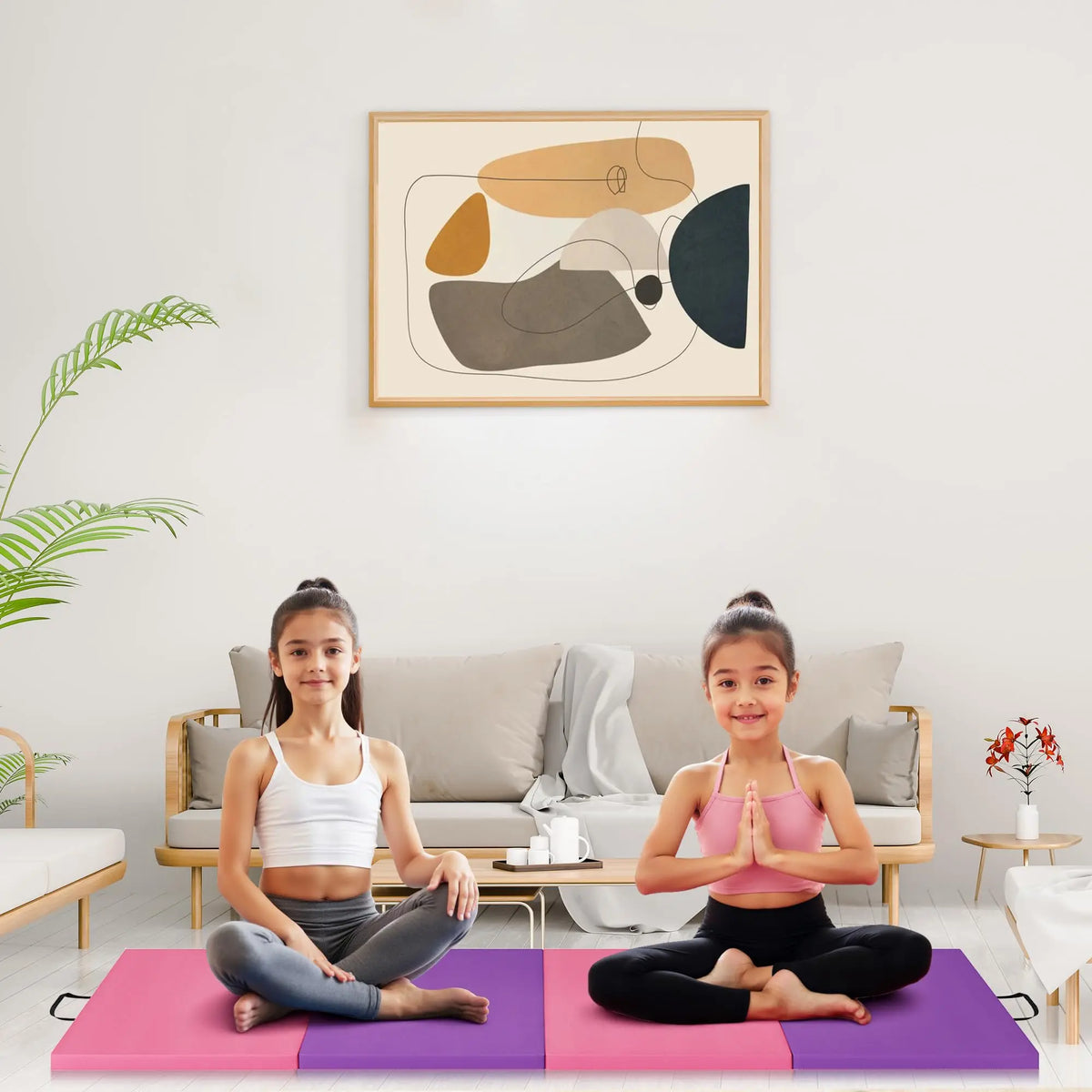 HiMiss Foldable Gymnastics Mat For Exercise And Yoga Training