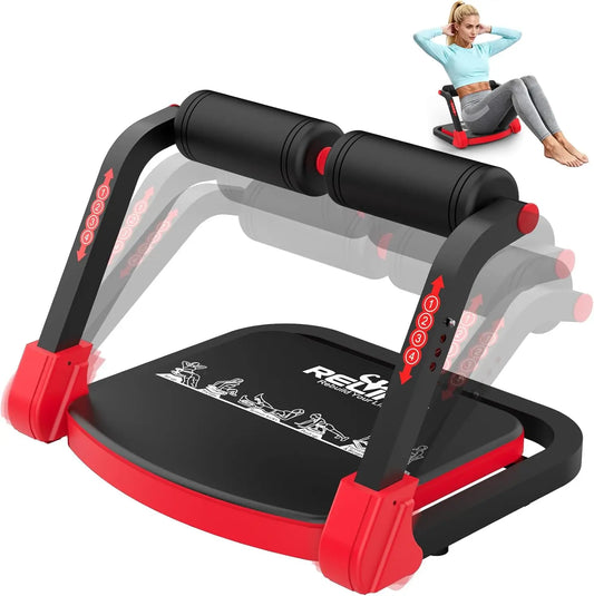Relife Foldable Abdominal Trainer With Adjustable Resistance For Home Gym