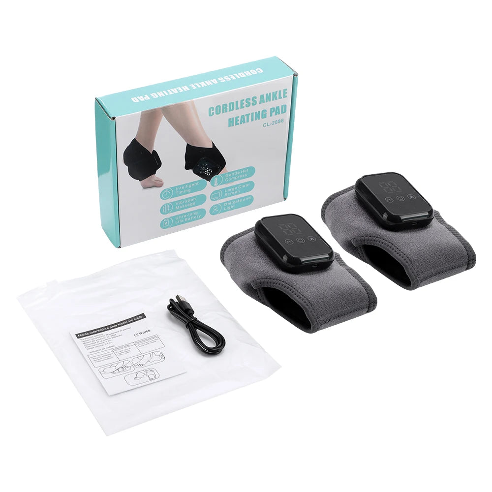 Pastsky Electric Heating Ankle Guard With Vibration Massage