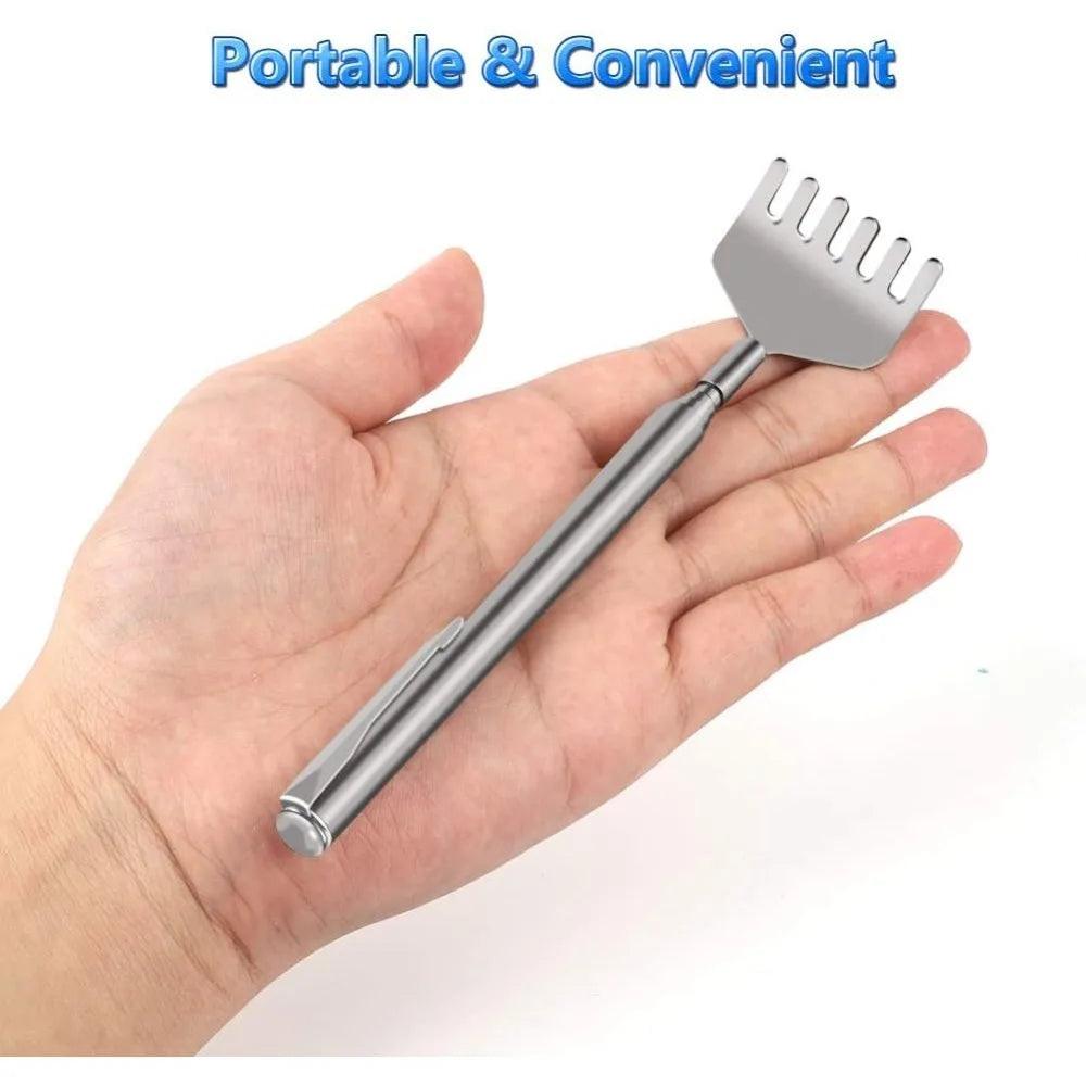 Telescopic Metal Back Scratcher And Hand Massager 3 Pack