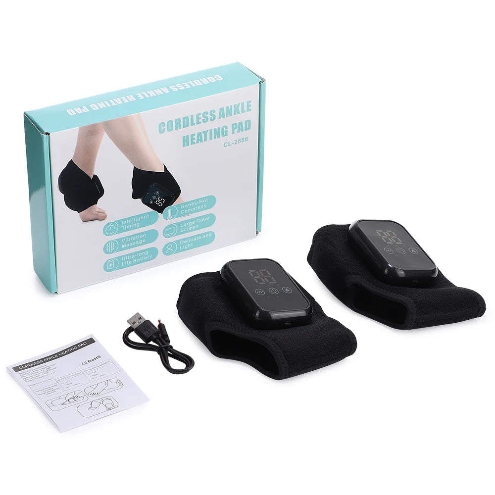 Pastsky Electric Heating Ankle Guard With Vibration Massage