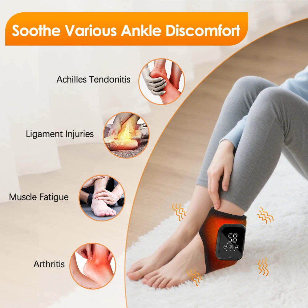 Pastsky Electric Heating Ankle Guard With Vibration Massage