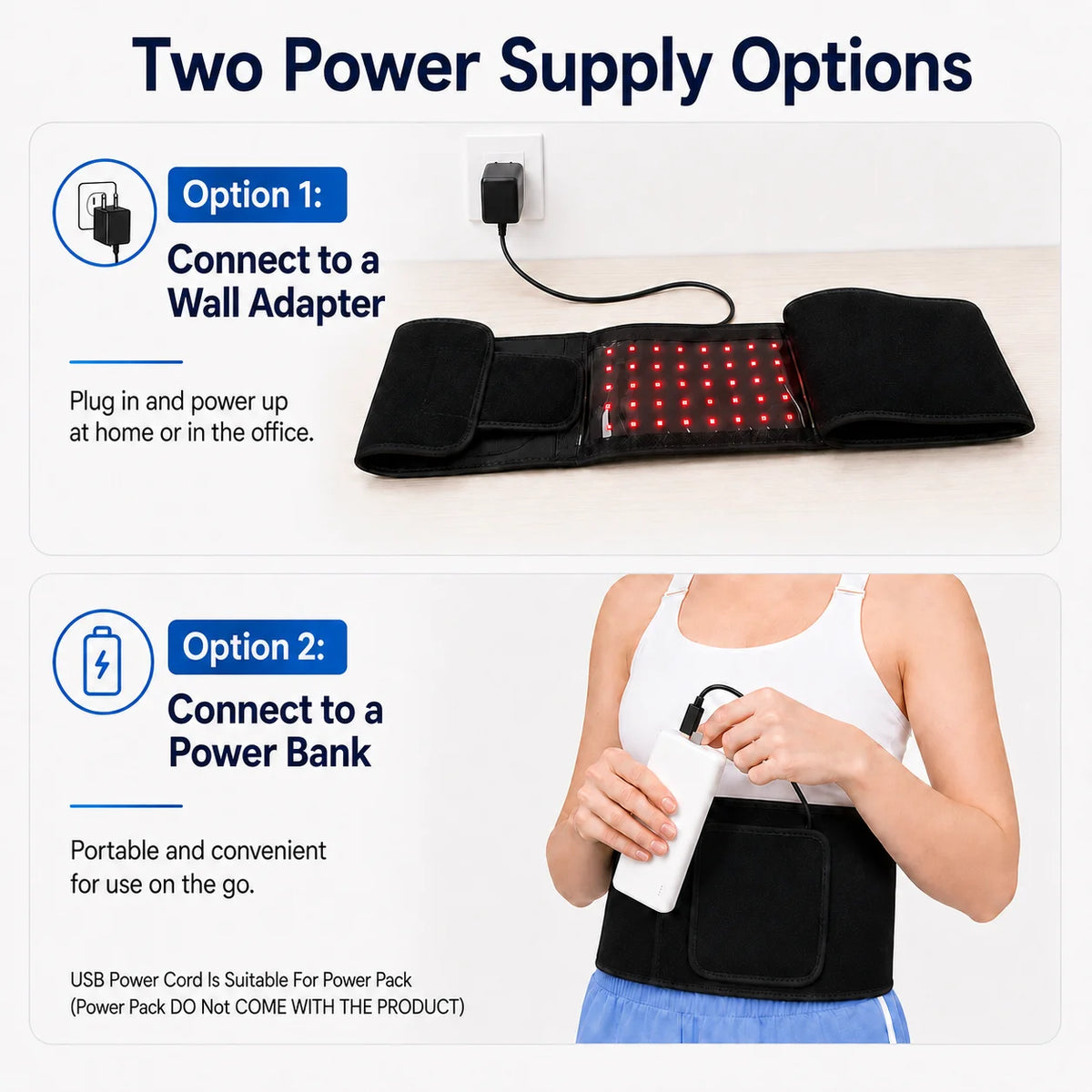 Red Light Therapy Belt 660nm 850nm Near Infrared Led Massage