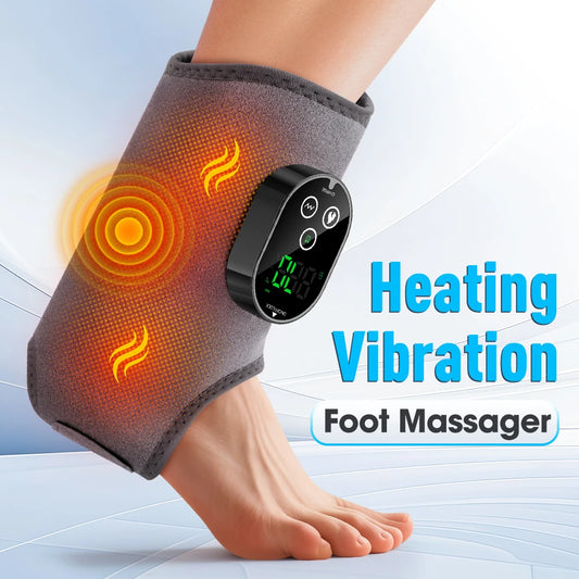 Moajaza Cordless Heated Foot Massager With Rechargeable Wrap